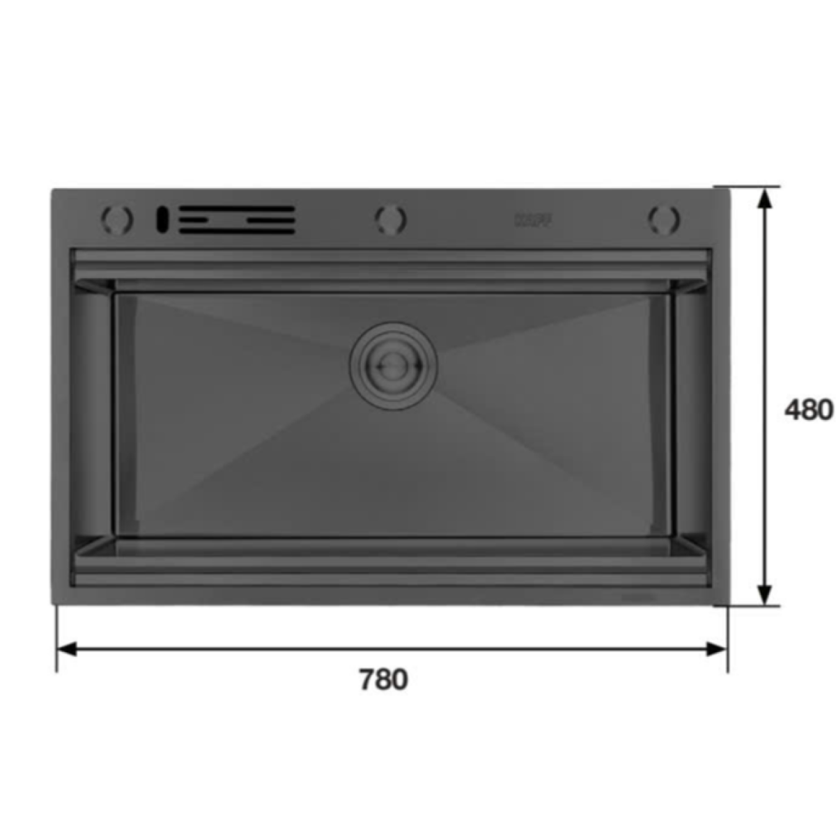 CHẬU RỬA INOX  PHỦ NANO ĐEN