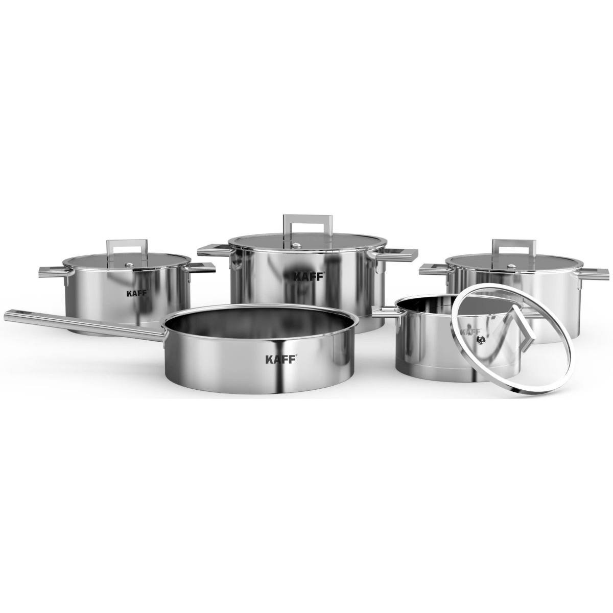 BỘ NỒI CHẢO INOX 9 MÓN KF-DIAMON09304 Luxury