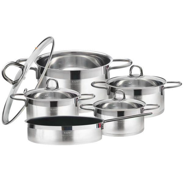 BỘ NỒI INOX 9 MÓN KAFF KF-ST09304